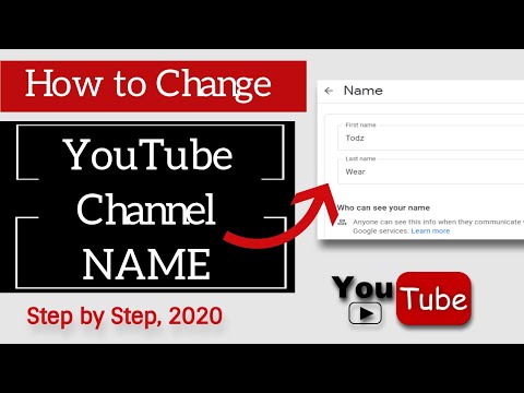 Youtube isim değİştİrme 2020