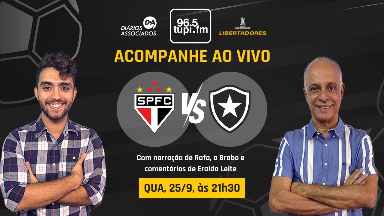SÃO PAULO 1 X 1 BOTAFOGO - Libertadores - Quartas de Final - Volta - 25 ...