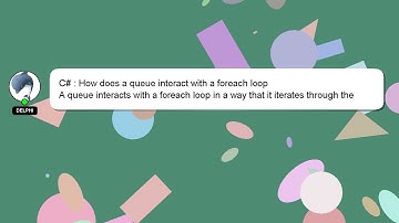 C# : How does a queue interact with a foreach loop