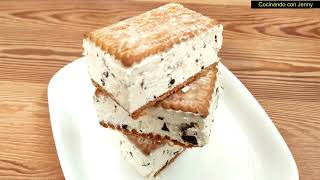 Helado Casero Tipo Sándwich Sin Máquina  ¡La Delicia Más Fácil del Verano!
