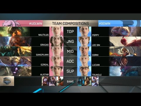 UOL vs OG Highlights - UNICORNS OF LOVE vs ORIGEN - EU LCS Week 8 - SPRING 2016