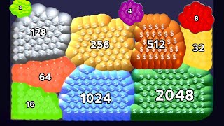 Merge The Jelly 🟡 | Level Up Jelly 2048 Infinity | Colorful ASMR Merge Game (Mobile Gameplay) screenshot 3