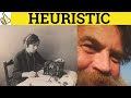 🔵 Heuristic - Heuristics Meaning - Heuristic - Examples - Heuristic Definition - C2 Vocabulary