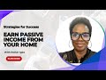 Earn passive income from your home