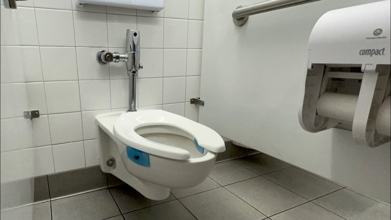 Men’s Restroom American Standard Everclean Toilet Flush, IKEA, Burbank