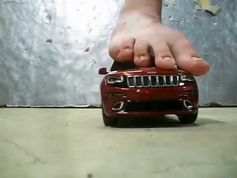 My Size 13 foot play with and step on Jeep Gand Cherokee SRT8