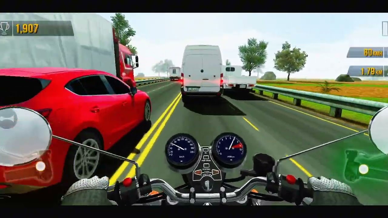 Traffic ride with New Bike 🎮 overtec all cars 