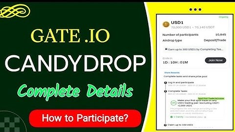 Gate IO Candy drop Campaign | How to Participate