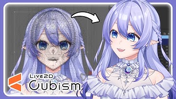 【Live 2D Rigging Timelapse / 建模縮時展示】蕾雅・氷 Rhea Corey【Vtuber Model】