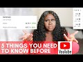 5 things I WISH I knew before starting Youtube | How to grow YOUR small Youtube channel NOW!