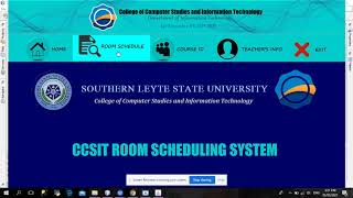 CCSIT Room Scheduling System screenshot 1