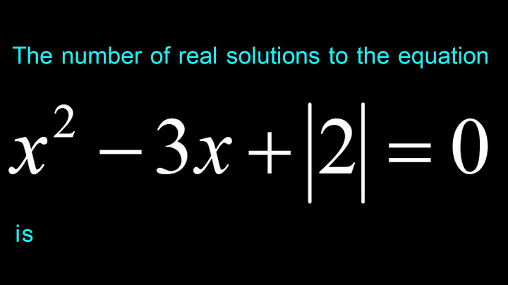 How to find the real number solutions of an equation
