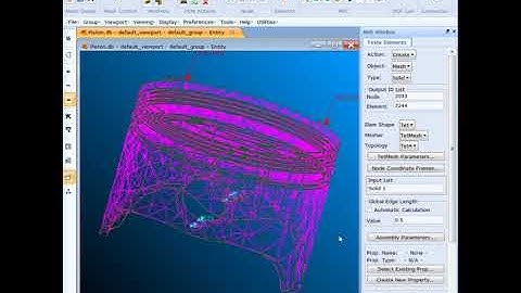 Piston Head Analysis - Nastran/Patran