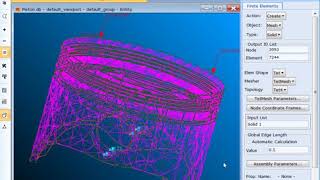 Piston Head Analysis - Nastran/Patran