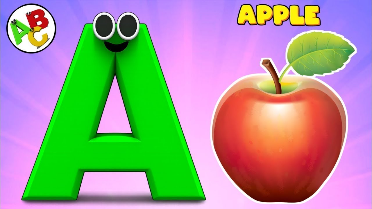 ABC Phonics Song - Toddler Learning Video Songs , A for Apple , Nursery ...
