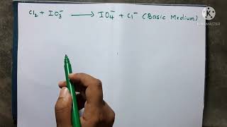 Balancing redox reaction by oxidation number method(Basic medium)