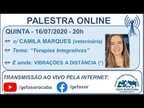 Assista: Bate-papo online - c/ CAMILA MARQUES (16/07/2020)