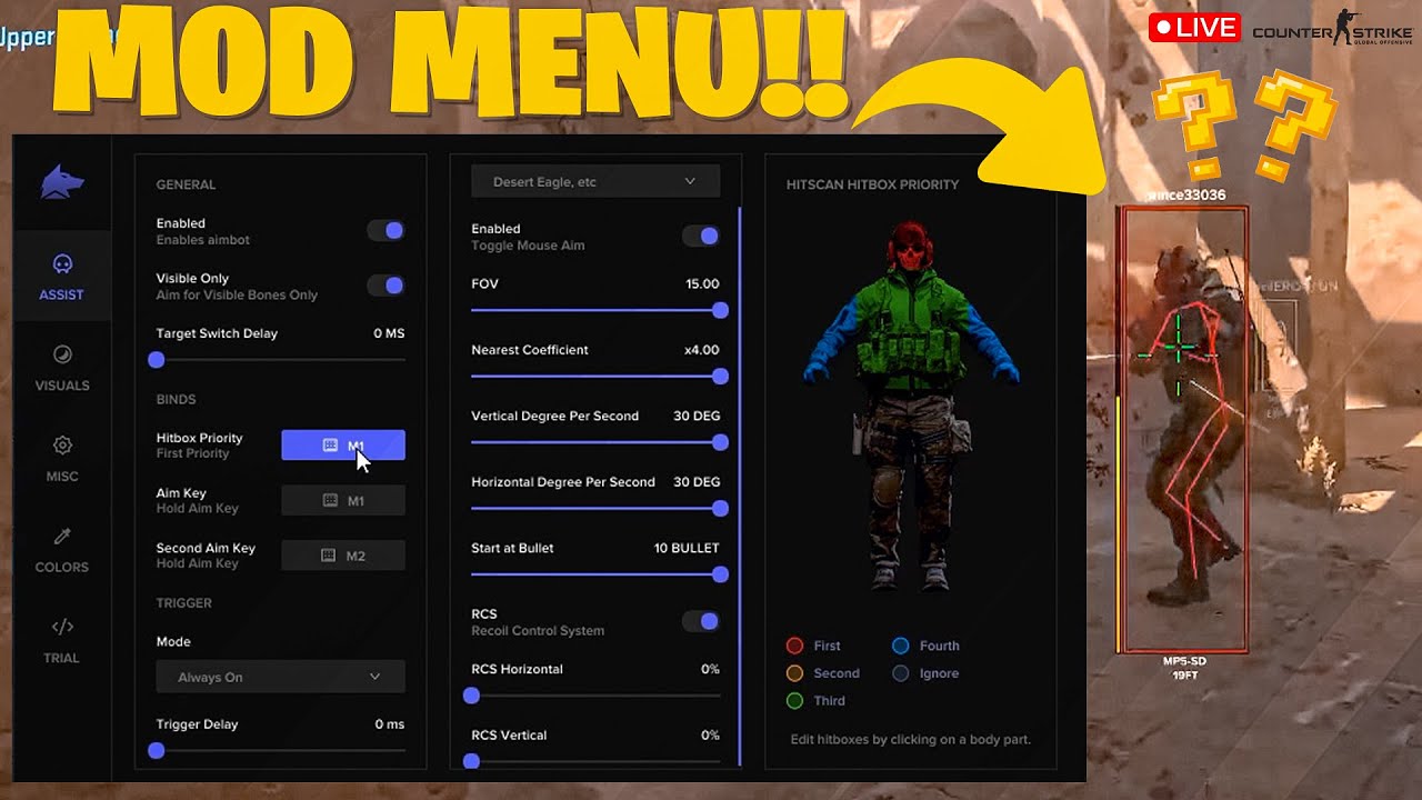 Cs2 Mod Menu New UPDATED Counter-Strike 2 Mod Menu 2025 | CS2 HACK ( Aimbot, Bullet ...