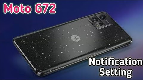 Hide Notification In Moto G72, Notification Of In Moto G72, Moto G72 Mein Notification