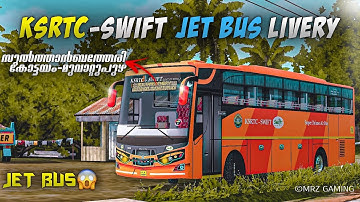 New ksrtc Swift Deluxe Air Bus JET BUS livery For Bussid || Free livery💥 || #mrzgaming #bussid