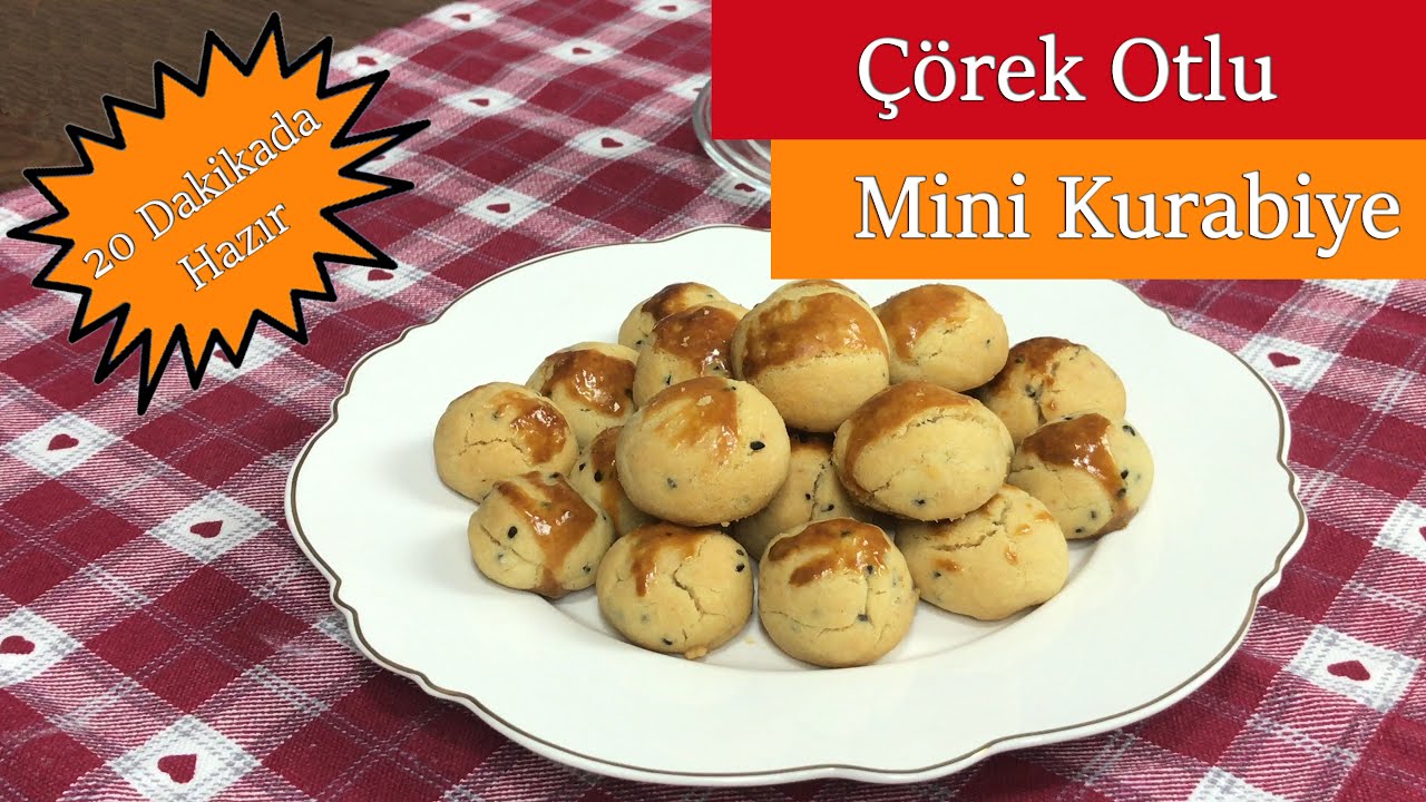 ÇÖREK OTLU MİNİK KURABİYE (Ağızda Dağılan Nefis Lezzet) YouTube