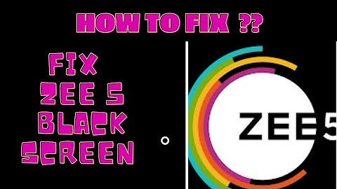How To Fix ZEE5 App Black Screen Issue Android & Ios - 2022 || FING 24