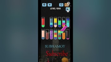 How to solve level 1358 in Water color Sort