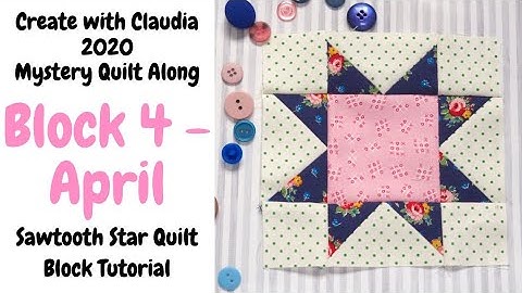 How to Make a 6 1/2" Sawtooth Star Quilt Block