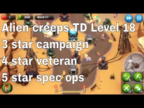 Alien Creeps TD Level 18 Without Any Extra Hero