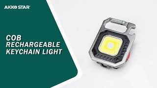 COB RECHARGEABLE KEYCHAIN LIGHT