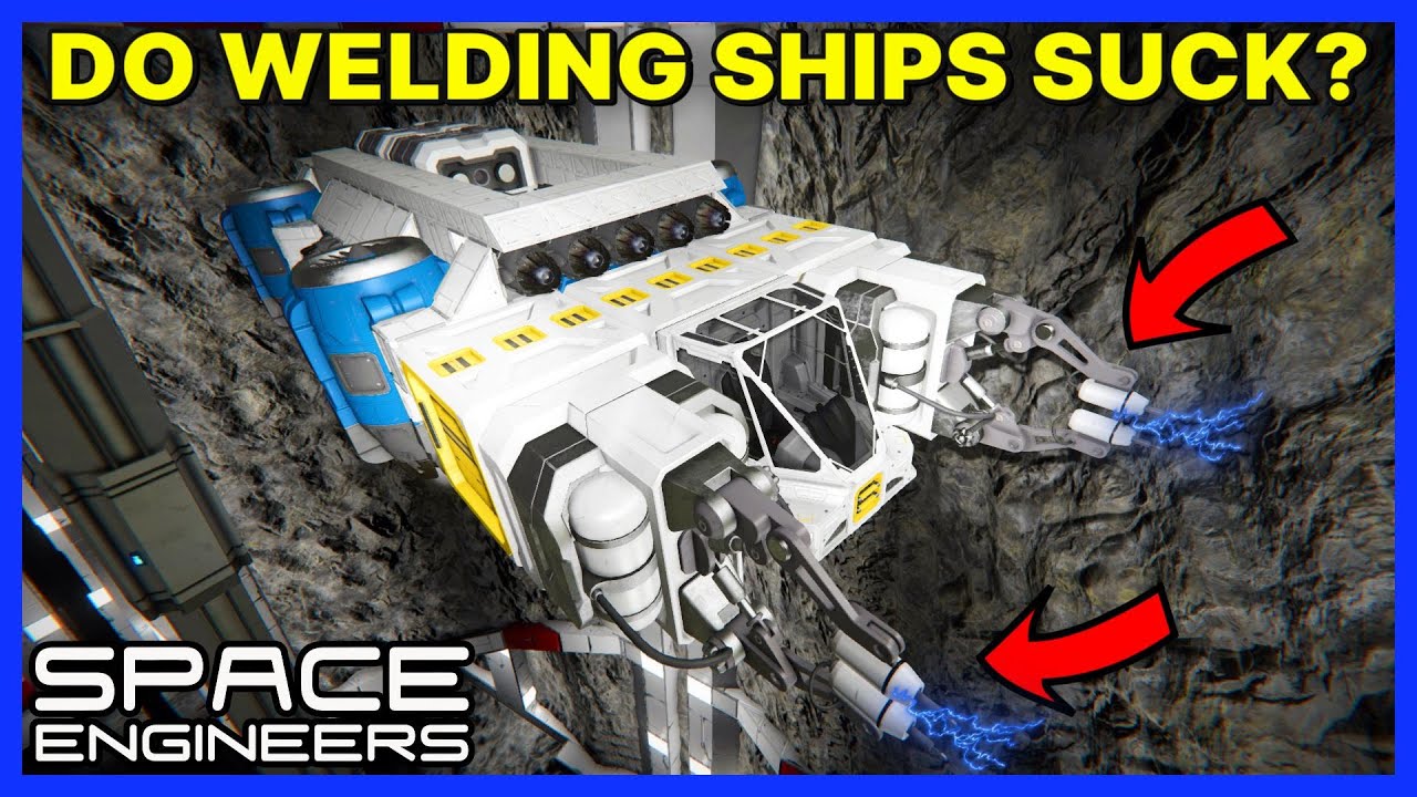 Do WELDING SHIPS just SUCK?!? - Vanilla SPACE ENGINEERS Survival - Ep ...