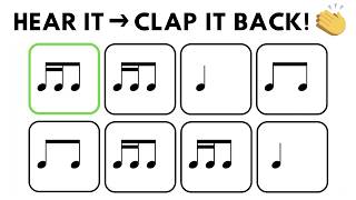 16th-Note Rhythm Clap Along | 4 Levels | Hear It – Clap It Back