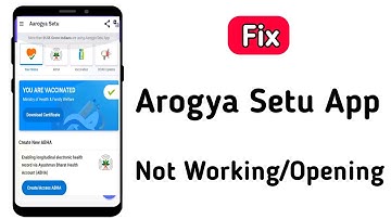 arogya setu app open nahi ho raha hai kya karen | arogya setu app not working