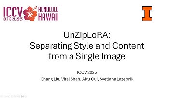 [ICCV 2025]: UnZipLoRA: Separating Style and Content from a Single Image