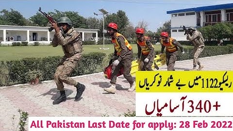 Rescue 1122 latest 2022 jobs all Pakistan
