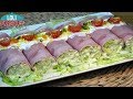 Rollitos de jamón York, súper fáciles de hacer y riquísimos. Loli Domínguez - Recetas paso a paso