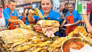 Una de las Mejores TORTAS DE 1 KILO por Solo $70 😮🇲🇽 5 HORAS Tour de Comida Extrema Mexicana