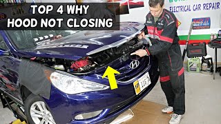 TOP 4 WHY HOOD DOES NOT CLOSE ON A CAR, BONNET NOT CLOSING FIX