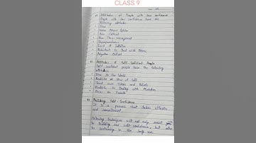 Class 9 information technology code 402 |Part A chapter 6 Building Self-confidence #notes  #vdsa