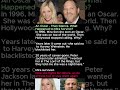 Years later it came out -she said no to Harvey Weinstein. He blacklisted her.