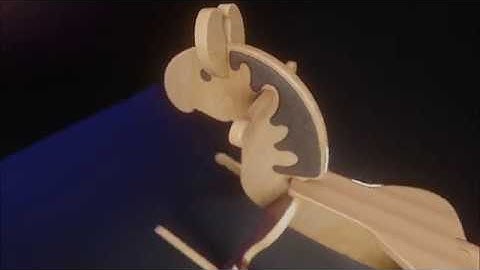 Rocking horse. 3d blender.