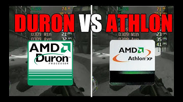 Duron vs Athlon - AMD Duron 1.8Ghz vs Athlon XP 2500+ 1.83Ghz in 13 games (No FPS Drop Capture Card)