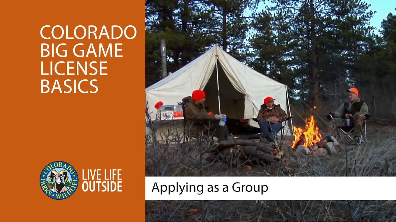 Colorado's Big Game License Basics Applying as a Group YouTube