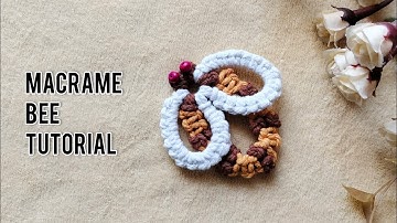 Macrame Bee | Macrame Honey Bee Tutorial | Macrame Animal | Macrame Kids Decor | Macrame Bumble Bee