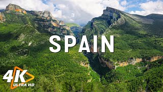 FLYING OVER SPAIN 4K UHD - Relaxing Music Along With Beautiful Nature Videos - 4K Video Ultra HD