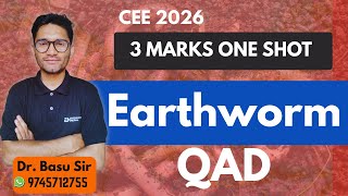 MAHAREVISION Earthworm OneShot QAD  |CEE (MBBS, NURSING | Dr. Basu Sir |Medical Entrance I