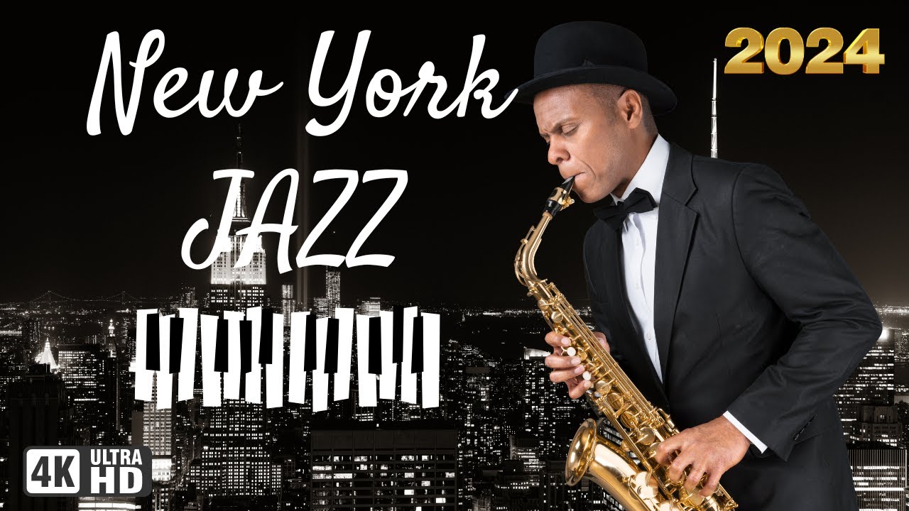 Smooth Night Jazz in New York City - Tender Piano, swinging Sax and ...
