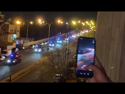 الجيش العربي الأردني والقوات الأمنية أثناء توجهها لأداء الواجب