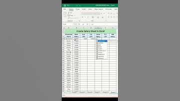 Create Salary Sheet In Excel #Viral #shorts #excel #exceltutorial #abhiinfoworls  #spreadsheet #pc