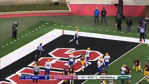 Crete-Monee #11 Kevin Pate 2yd TD Rush